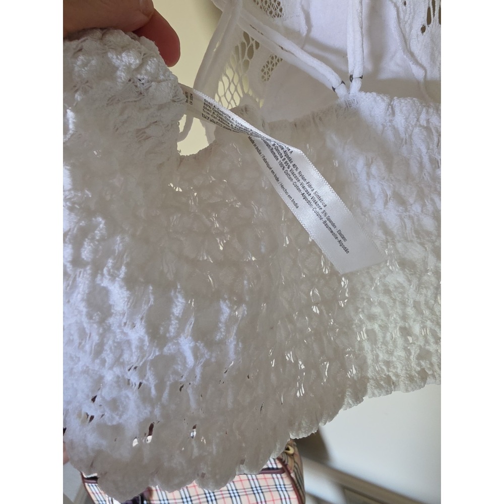 FREE PEOPLE Adella White Bralette Bra SIZE M/L - Picture 12 of 14